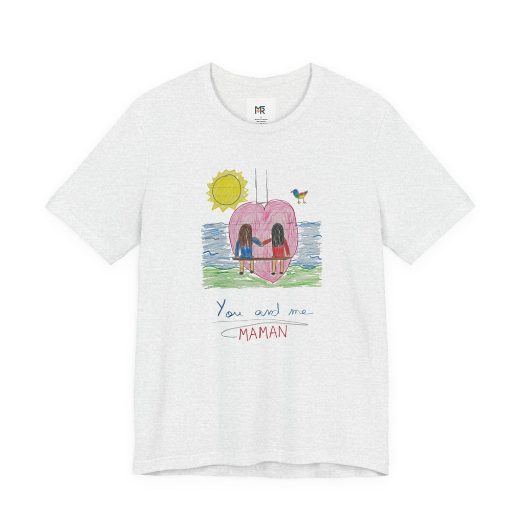 Mother’s Day Kids’ Art T-Shirt — “Pour fête des mères” Custom Children’s Creations Tee