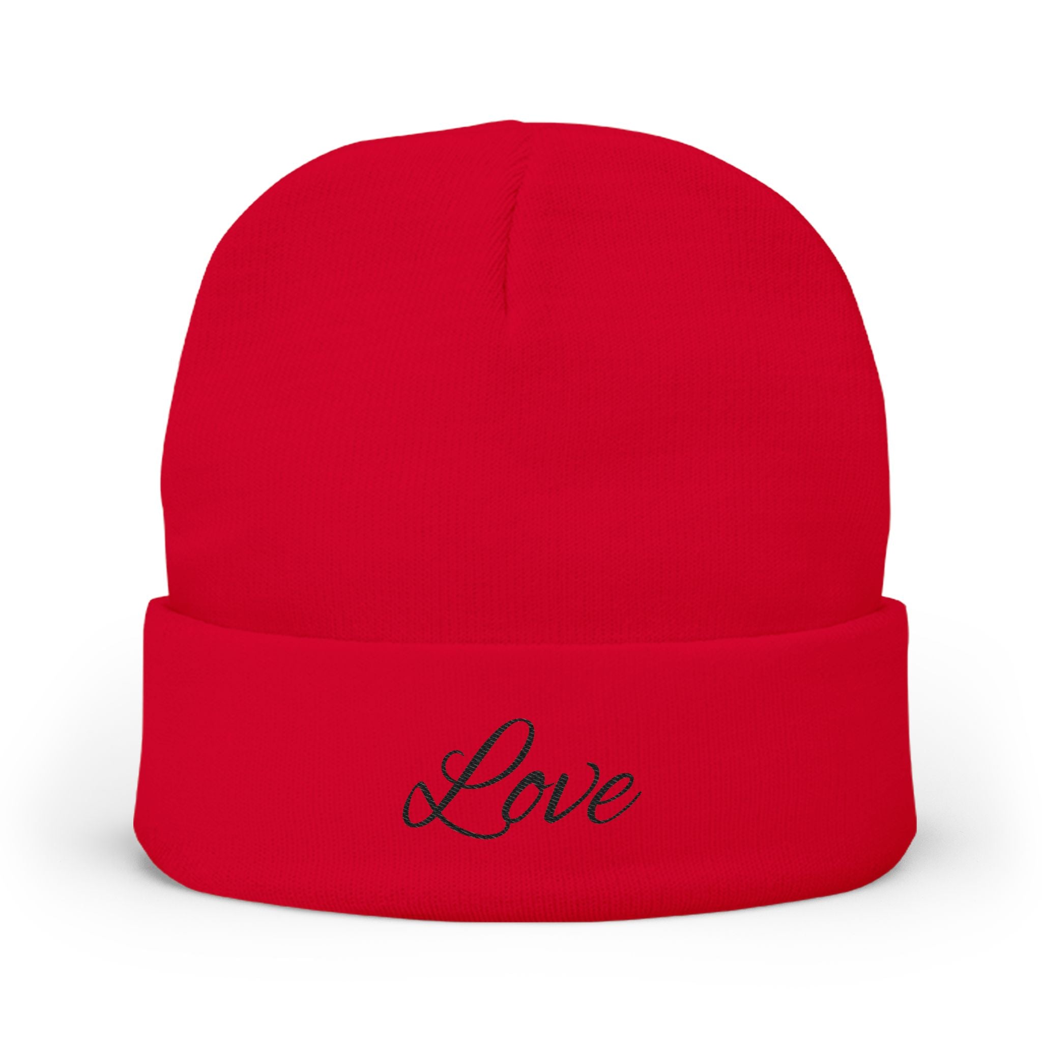 Personalized Winter Knit Beanie — Embroidered Bonnet