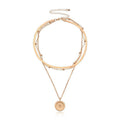 Commuter Sunflower Pendant Necklace For Women, Light Luxury