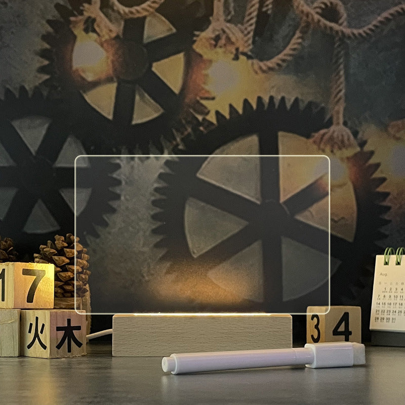 Lampe LED Message Board – Tableau Acrylique Lumineux avec Stylo | Cadeau Original & Déco Ambiance