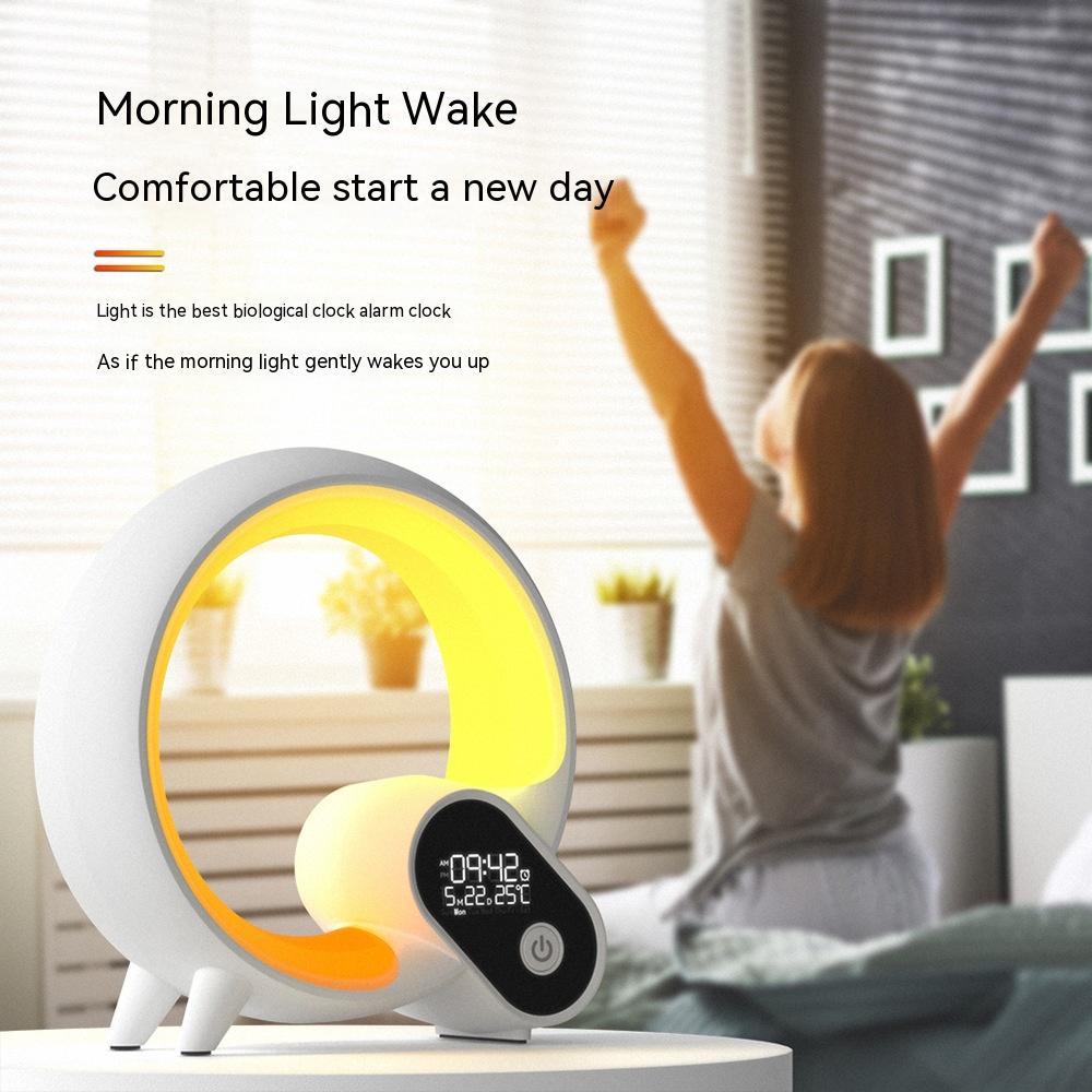Réveil Lumineux Intelligent Q Light – Ambiance Colorée & Affichage Digital