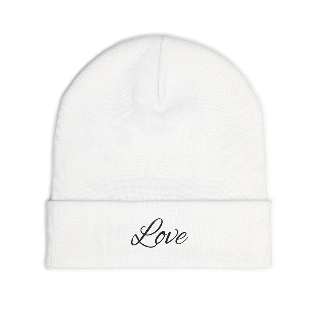 Personalized Winter Knit Beanie — Embroidered Bonnet