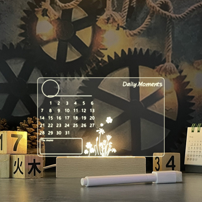 Lampe LED Message Board – Tableau Acrylique Lumineux avec Stylo | Cadeau Original & Déco Ambiance