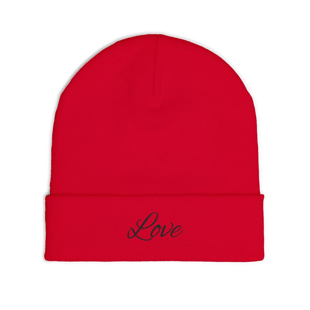 Personalized Winter Knit Beanie — Embroidered Bonnet