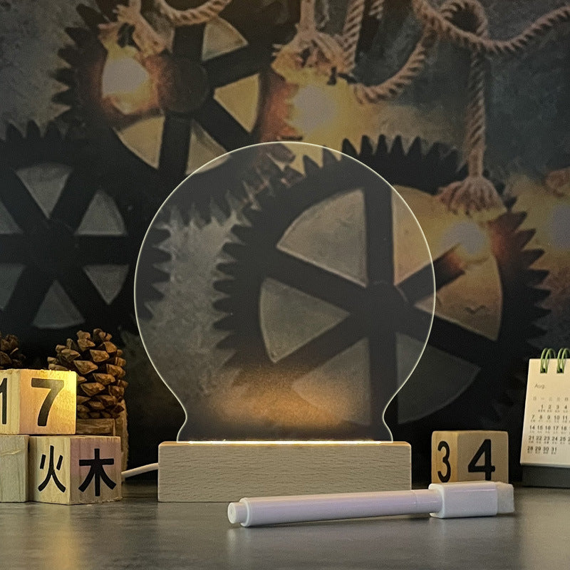 Lampe LED Message Board – Tableau Acrylique Lumineux avec Stylo | Cadeau Original & Déco Ambiance