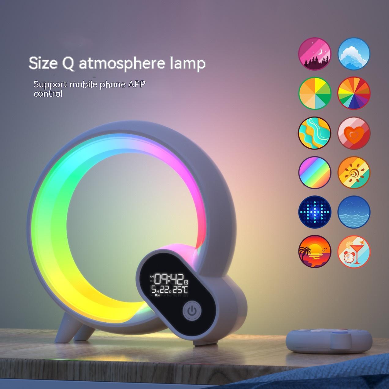 Réveil Lumineux Intelligent Q Light – Ambiance Colorée & Affichage Digital
