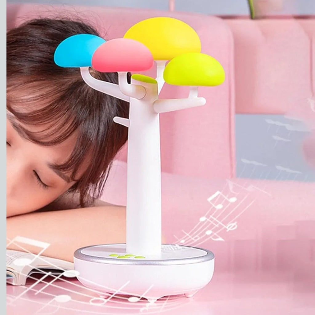 Enceinte Bluetooth Arbre Lumineux LED 7 Couleurs – Veilleuse Décorative