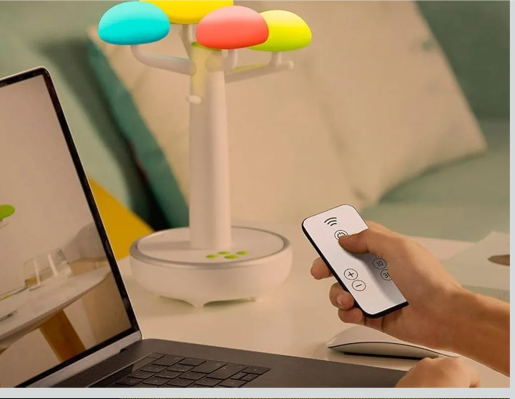 Enceinte Bluetooth Arbre Lumineux LED 7 Couleurs – Veilleuse Décorative